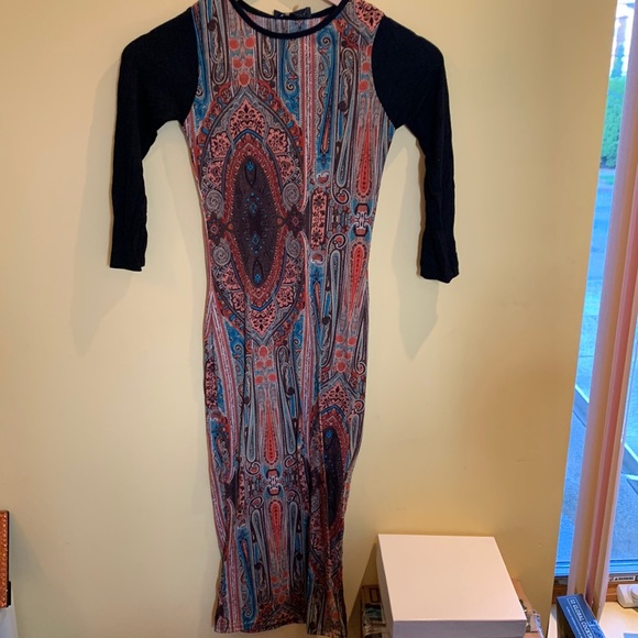 Club L Patterned Midi Dress *read description! - Picture 2 of 5